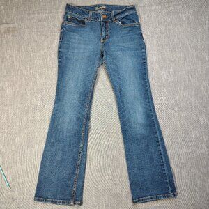 Wrangler Jeans Womens Size 28x30 Blue Retro Boot Cut Western Stitched Pockets